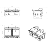 thumbnail of Contactgrill, dubbel, geribbeld/glad