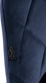 thumbnail of 2er Set Barhocker FALON - Samt Blau 46x49x83 cm Silber | Barstuhl Mit Lehne Drehbar Tresenhocker Tresenstuhl Kneipenhocker Kneipenstuhl