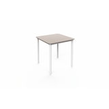 thumbnail of garbar MARSELLA Table Carrée Intérieure, Extérieure 70x70 Pied Blanc - Tableau Sable