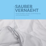 thumbnail of Bettdecke 135x200cm, Steppdecke Sommer - leichte Sommerdecke mit Klimanetz - Allergikerfreundlich Atmungsaktiv mit Daunenfeeling Füllung - Öko Tex