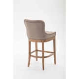 thumbnail of Conjunto de 2 bancos de bar Lakewood em tecido cinzento/antigo claro