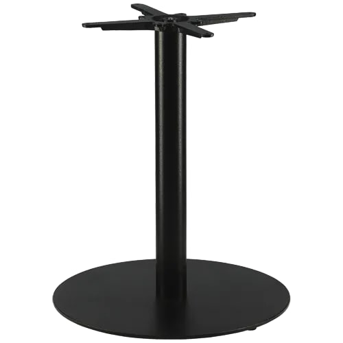 Bison Tischgestell F-06000, in schwarz, Ø 60 cm flach