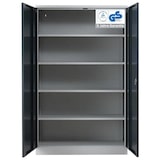thumbnail of PROREGAL Stahlschrank BEE mit 8 verzinkten Fachböden | HxBxT 195x120x60cm | Grau-Anthrazit | Werkstattschrank Werkzeugschrank Aktenschrank