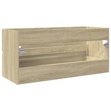 thumbnail of vidaXL Waschbeckenschrank Sonoma-Eiche 100x38,5x45 cm Holzwerkstoff