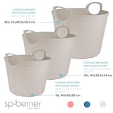 thumbnail of SP BERNER - Set 2 Cestini Life Story 15 l grigio chiaro