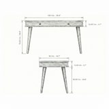 thumbnail of Ocrea Escritorio Roble Macizo Mid-Century y MDF Alta Resistencia  100 x 50 Cm.