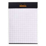 thumbnail of Rhodia 10x Gehefteter Notizblock Rhodia und mikroperforiert No.11 A7 80 Blatt kariert 80g - Schwarz 112009C
