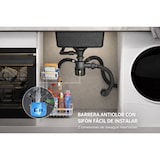thumbnail of Gasfrit – Lavello da cucina da incasso per piano di lavoro in acciaio inox colore grigio, 1 vasca 470 x 410 mm