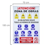 thumbnail of Cartel Combinado Normas Obra  100x70 cm.