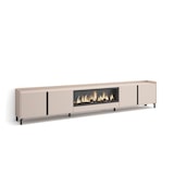 thumbnail of TV-Meubel, Lowboard, 315x61x35 cm, Voor tv's tot 80", Elektrische haard XXL, Industrieel design, Beige