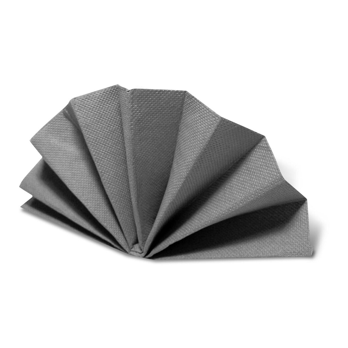 VEPATIM 100 DekoStar Servietten 38 x 38 cm grau Geprägte Tischservietten Tischdekoration