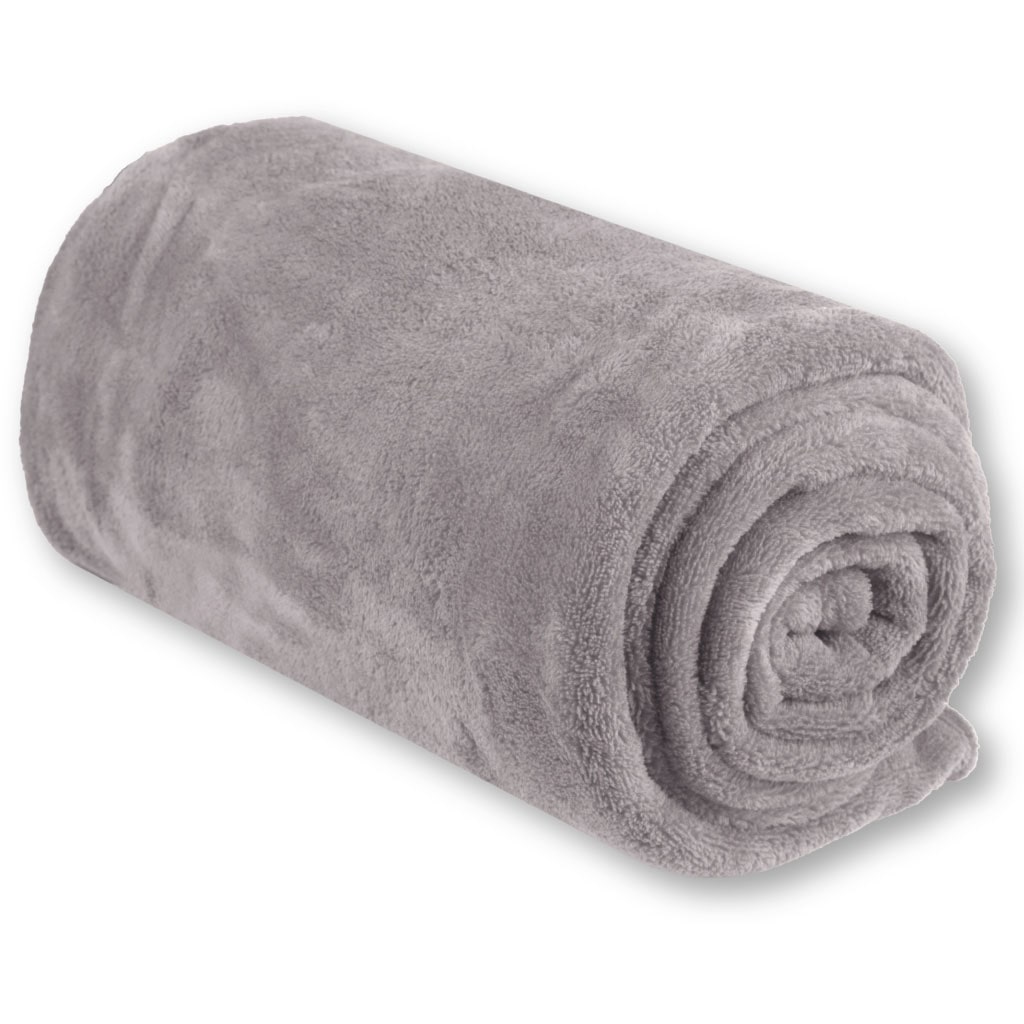 Babydecke Mikrofaser Bestlivings hellgrau - silbergrau 70x100 cm