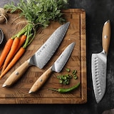 thumbnail of Hezhen - Damastmesser Set 3-teilig - X01 Flagship Serie
