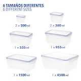 thumbnail of Max Home Pack 8 recipientes herméticos plástico 0,2 a 4,5L