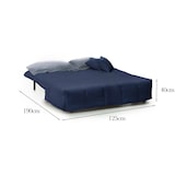 thumbnail of Dmora Divano Letto Alisee, Divano a 2 posti, 100% Made in Italy, Sofà Soggiorno con apertura a carrello, in tessuto imbottito, Cm 125x90h85, Blu