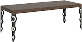 thumbnail of Ausziehbarer Tisch 90x180/284 cm Karamay Premium Walnuss-Anthrazit-Gestell