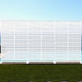 thumbnail of Pannello Decorativo in Metallo, separe divisorio da Esterno o Interno, Pannello frangivista, separé paravento in Acciaio, Design moderno -Bianco/Linee