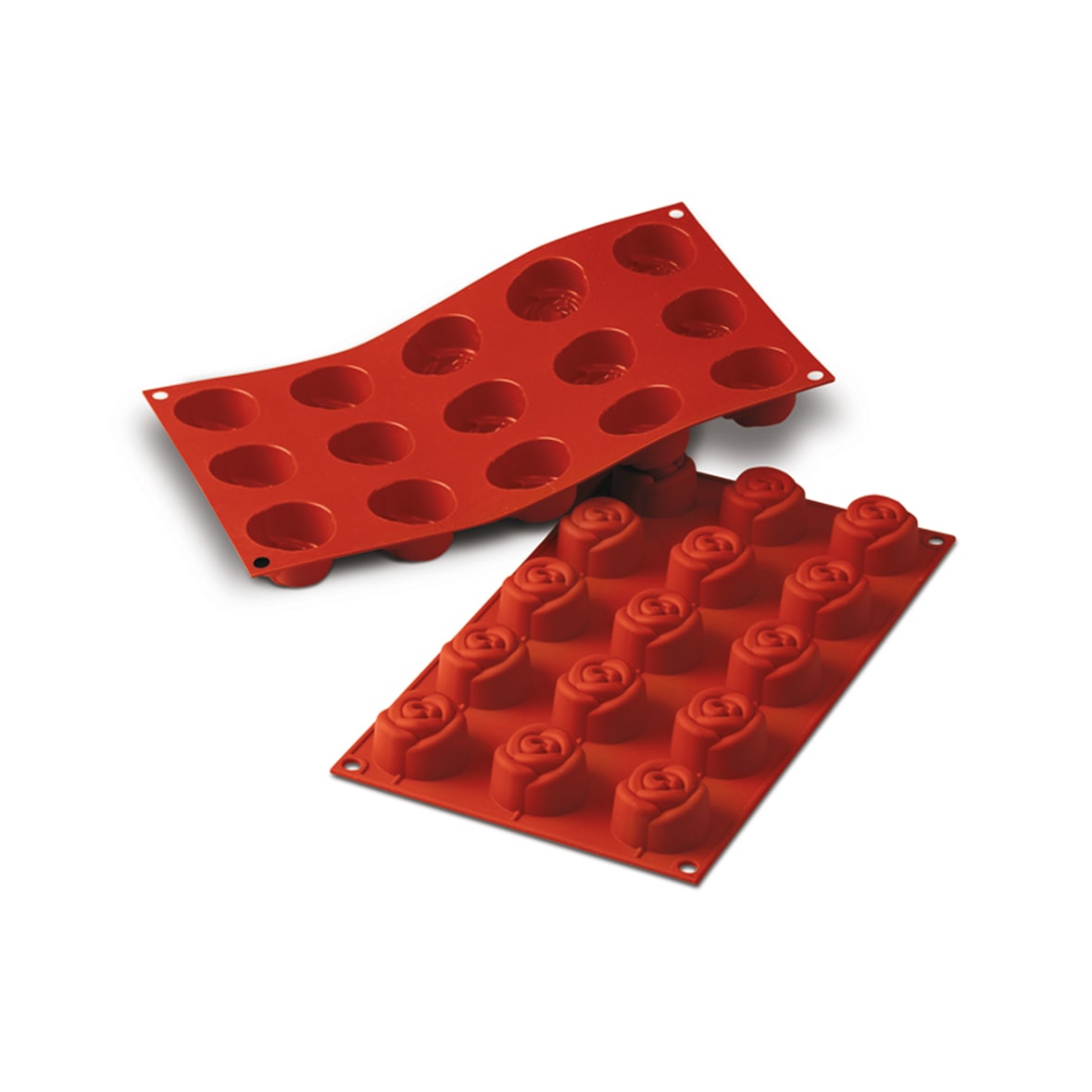 Schneider - Silikonbackform Rose, Ø 44 mm, Höhe: 27 mm