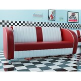 thumbnail of American Lounge Sitzsofa  | 180 cm | Rot und Weiß