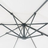 thumbnail of Guarda-sol de pêndulo redondo, tecido 300 cm, alumínio, cor bege, 250 cm