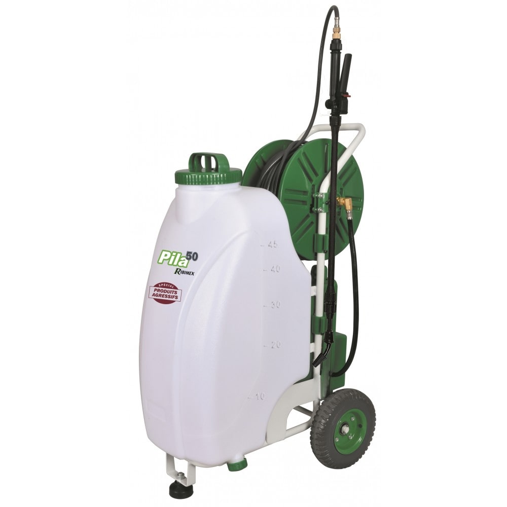 RIBIMEX Pulvérisateur 50l Sur Roues à Batterie prbat20/vit50