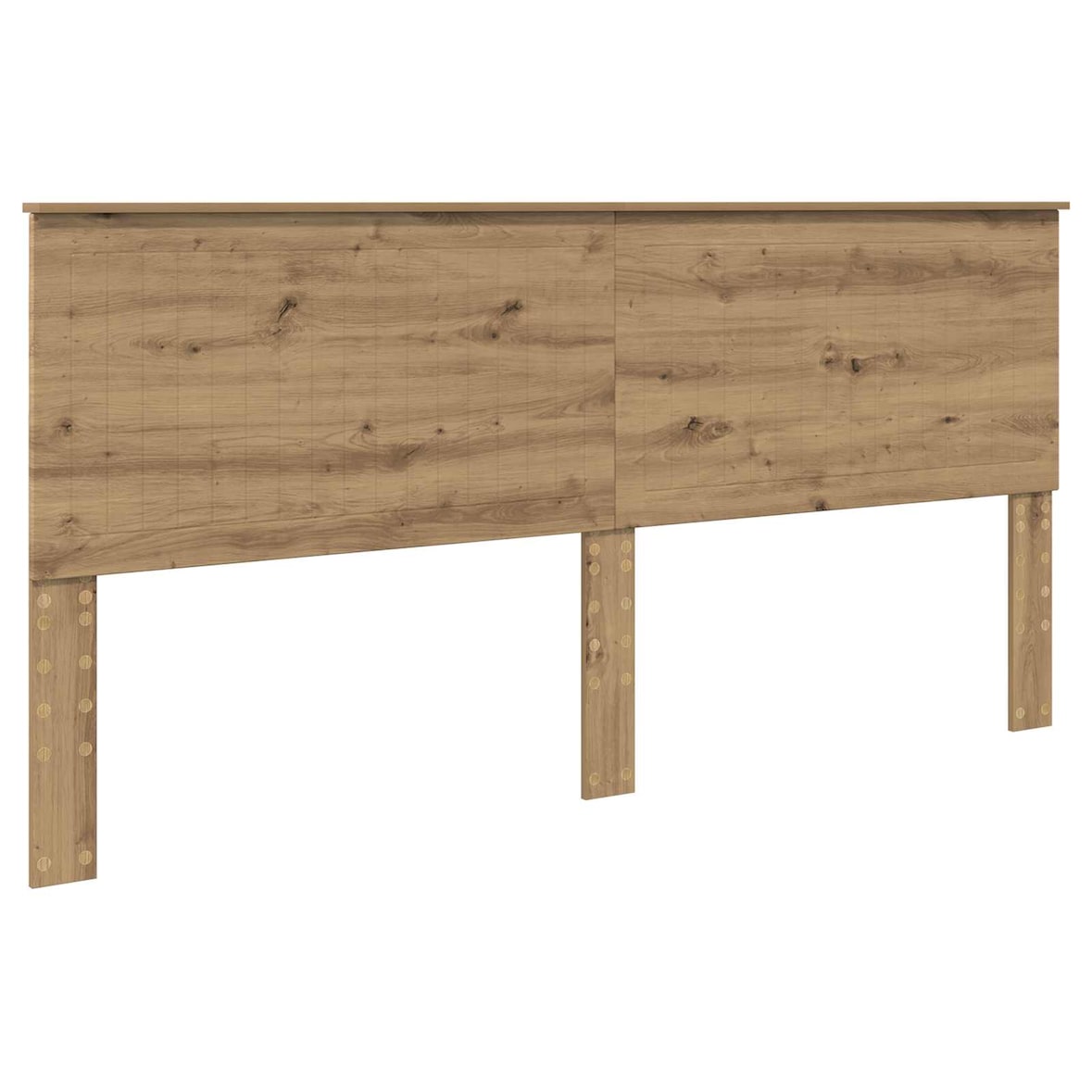 vidaXL Kopfteil mit Kopfteil Artisan-Eiche 200 cm Holzwerkstoff