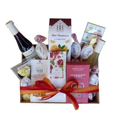 DieGeschenkkorbmacher Vitaminkorb, 10-tlg., mit Fruchtsäften und Knabbereien