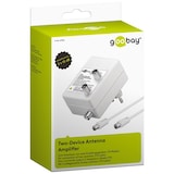 thumbnail of Goobay 67226 Zweigeräte-Antennenverstärker (DVB-T / DVB-T2 / DVB-C), Weiß - zum Anschluss von zwei Empfangsgeräten (TV / Radio)