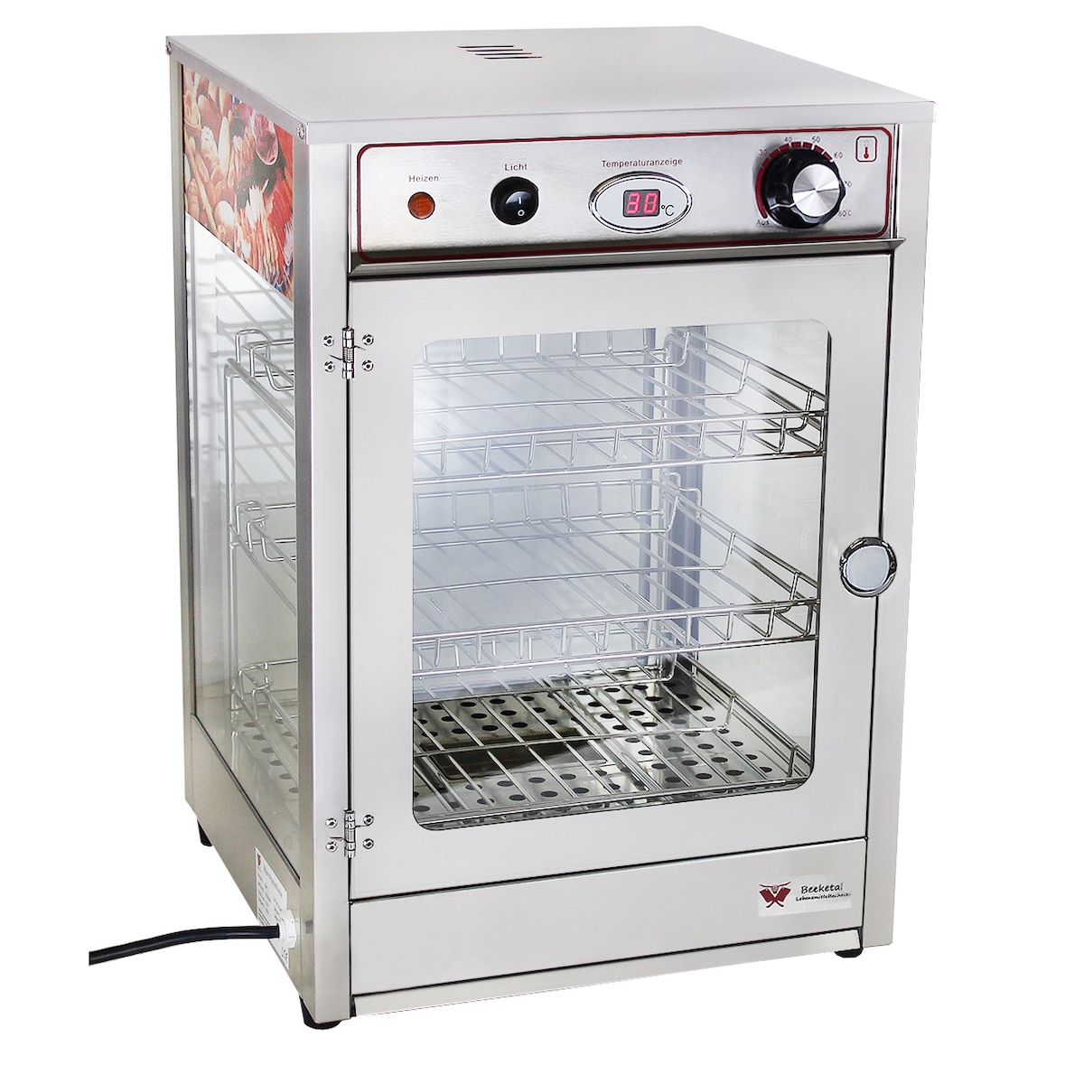Beeketal Speisenwärmer Heiße Theke Warmhaltevitrine BHT1