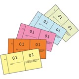 thumbnail of Nummernblocks 105x53mm 1-1000 5 farbig sortiert