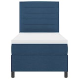 thumbnail of vidaXL Boxspringbett mit Matratze mit Kopfteil Blau 90 x 200 cm Stoff