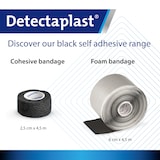 thumbnail of Detectaplast Heavy Duty Schwarze Kohäsive Verbände 10 cm x 4,5 m