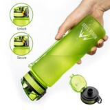 thumbnail of Lyseren Kindertrinkflasche 600 ml Trinkskala auslaufsicher Fruchtfilter Limettengrün