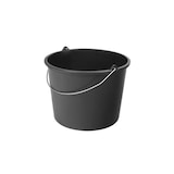 thumbnail of Seau de chantier, rond, plastique, noir, 12 L