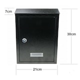 thumbnail of Buzon exterior SBL negro de metal para paqueteria correo de pared