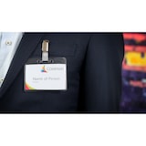 thumbnail of Porte Badge avec pince et bande 90x60mm / 24 pièces, 121265