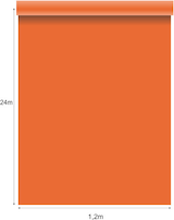 thumbnail of 24m x 1,20m orange Tischdecke Vlies Airlaid
