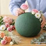 thumbnail of 4 Nass Steckschaum Kugeln 9cm Frischblumen Schnittblumen Blumen Steckmasse Steckschwamm Blumensteckschaum Rund Floristik Zubehör Floristikbedarf Grün