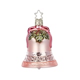 thumbnail of Christbaumschmuck Weihnachtsglocke 9cm - Glas Figur Mundgeblasen & Handbemalt Weihnachtsbaum Anhänger Weihnachten Christbaumanhänger Glocke Rosa