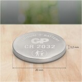 thumbnail of CR2032 GP Lithium Knopfzelle 3V 20 Stück