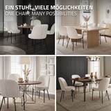 thumbnail of ML-Design Esszimmerstühle 2er-Set Beige, gepolstert, Polyesterbezug, Metallbeine, mit Rückenlehne – Küchen-/Wohnzimmerstuhl