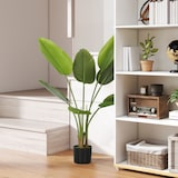 thumbnail of HOMCOM planta artificial decorativa 109 cm planta artificial ave del paraíso con maceta y hojas para interior hogar salón oficina verde