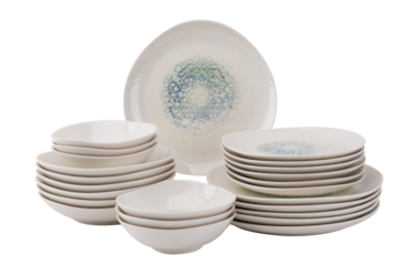 Maastricht Porselein Serviesset Aqua Mineralis Organic 6 persoons set 24-delig