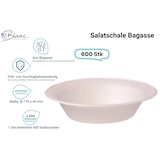thumbnail of Salatboxen Salatschalen G2 400 ml aus Bagasse 600 Stück, to go, take away, biologisch abbaubar, umweltfreundlich
