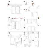 thumbnail of WellHome - Polyester Dag/Nacht Rolgordijn 180 x 175 cm (Breedte x Hoogte) Gebroken Wit