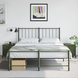 thumbnail of Tables de chevet 2 pcs vert olive 36x39x43,5 cm acier – Modèle Nature Nuit