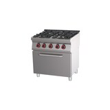 thumbnail of LOCHER Gasherd, 4 Kochstellen mit Elektro-Bratofen GN 2/1, 400 V