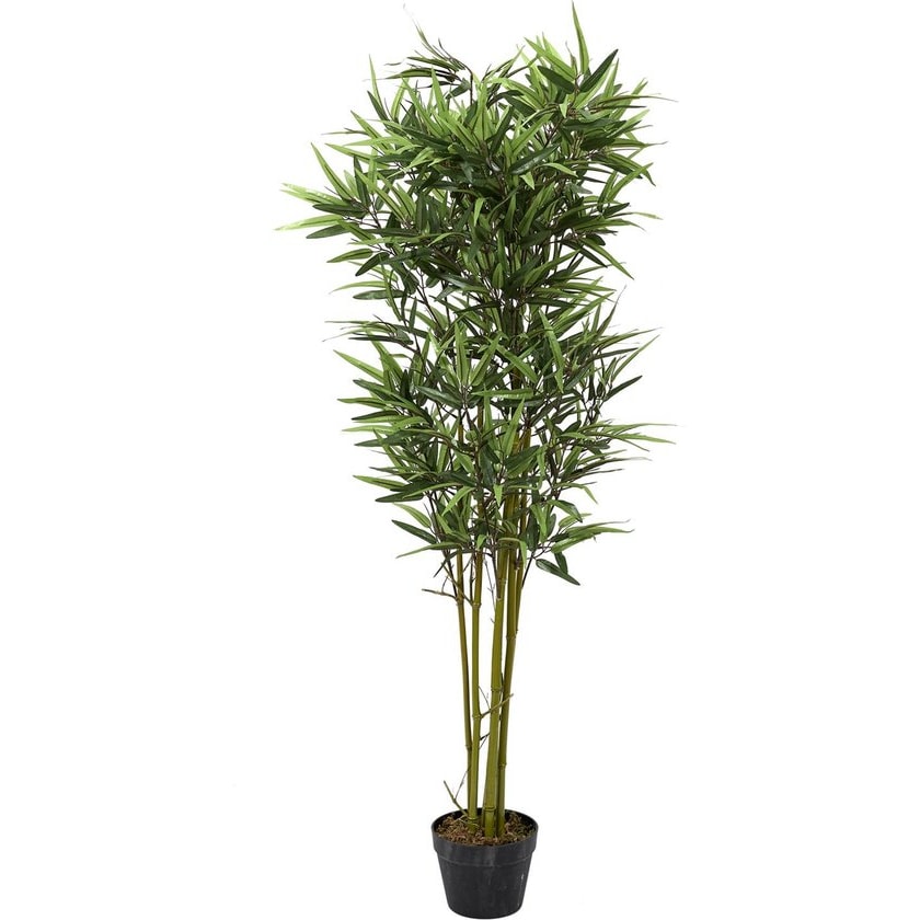 NATURN LIVING Kunstpflanze Bambus – ø 18 x 135 cm – Phyllostachys – Wartungsfreie Bambuspflanze – Grün