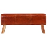 thumbnail of vidaXL Sitzbank Turnbock Braun 110 cm Echtleder und Massivholz Mango
