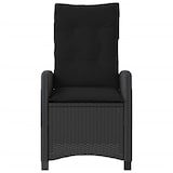 thumbnail of vidaXL Tuinstoelen 2 st verstelbaar met kussens poly rattan zwart